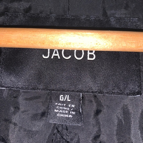 JACOB TRENCH COAT, black, FROM 2002, EUC - Picture 2 of 8